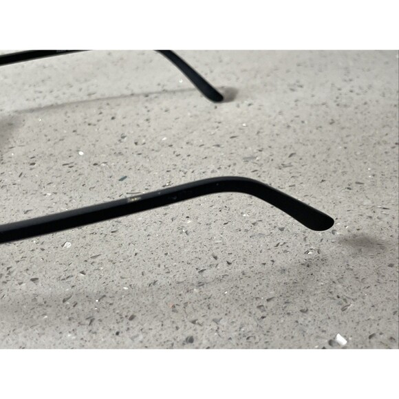 JACKSON PERRY EYEGLASSES FRAMES ONLY Ivan BLK black 53-19-135 half rim rectangle - Picture 5 of 14